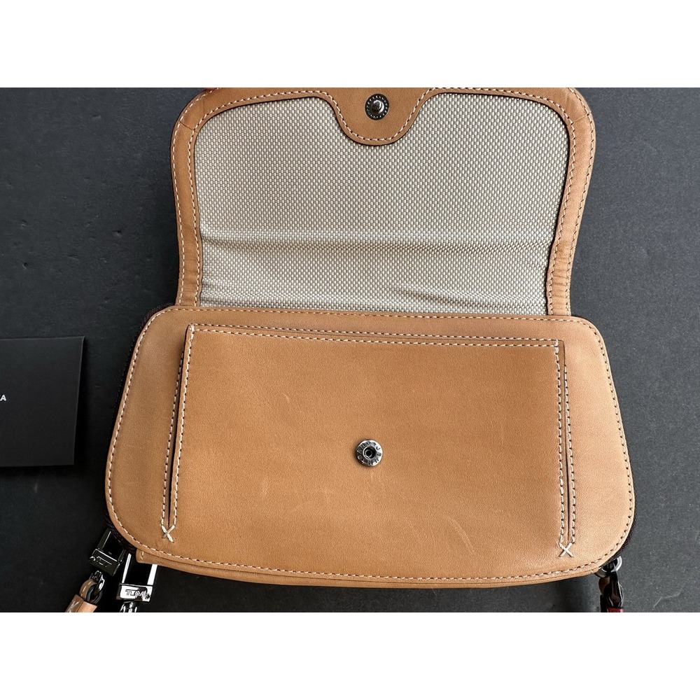 NWT  TUMI Women's Fraser‎ Zip Around Leather Wallet Wristlet Clutch color Brown - Picture 5 of 9